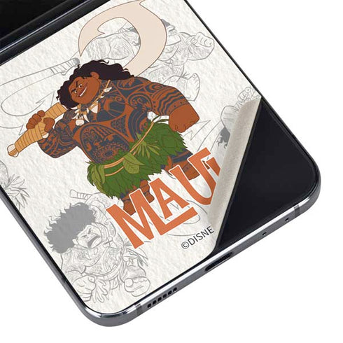 Disney Princess Moana Maui Pattern Galaxy Z Flip5 5G Skin